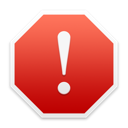 alert stop sign