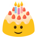 blob birthday cake candles