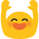 blob celebrating