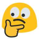 blob thinking eyes
