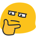 blob thinking glare