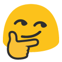blob thinking smirk