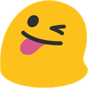 blob winking tongue out