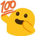 blob with 100