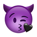 devil blowing kiss