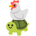 he brings you a chicken on his back because he doesn't give a cluck