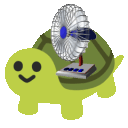 he brings you a fan