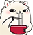 llama eating ramen gif