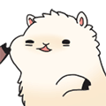 llama pinch cheek gif
