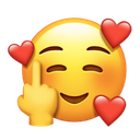 love hearts finger