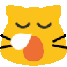 meow tired gif