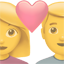 party couple with heart