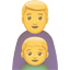 party family with father and son