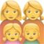 party family with two mothers son and daughter