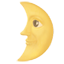 party first quarter moon with face