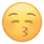 party kissing closed eyes