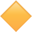 party large orange diamond