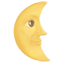 party last quarter moon with face