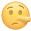 party lying face