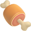 party meat on bone