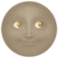 party new moon with face