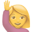 party raising hand