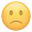 party slightly frowning face