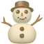 party snowman without snow