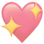 party sparkling heart