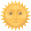 party sun with face