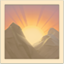 party sunrise over mountains