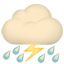 party thunder cloud and rain