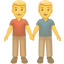 party two men holding hands
