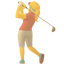party woman golfer