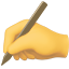 party writing hand