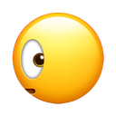 peeking face