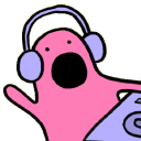 pink blob dj headphones