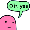 pink blob oh yes