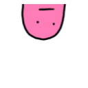 pink blob peek top