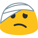 sad blob head bandage