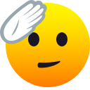salute face