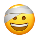 smiling bandaged