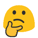 thinking blob