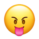 tongue out