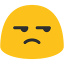 unimpressed blob